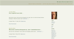 Desktop Screenshot of bemerkenswertes.de